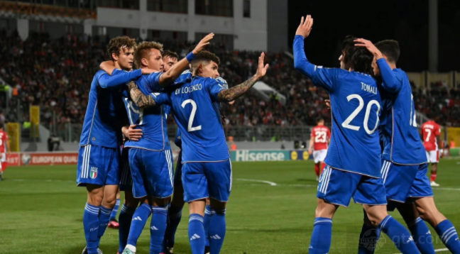 意大利收获欧洲杯预选赛首场胜利 蓝衣军团整体状态起伏不定